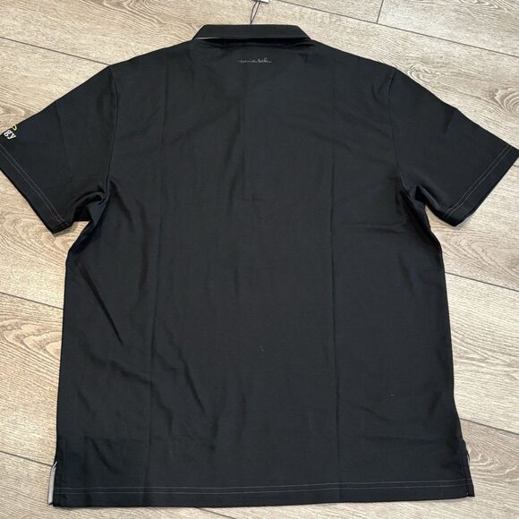 Travis Mathew Golf Polo Mens XL Prestige 77 Crenshaw Black Casual NWT Preppy - Picture 6 of 6